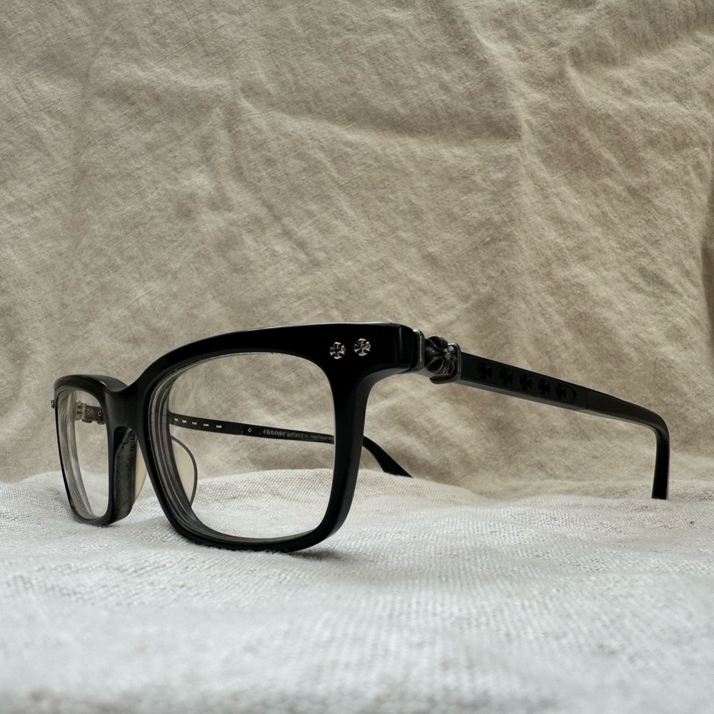 Chrome Hearts Black Square Glasses